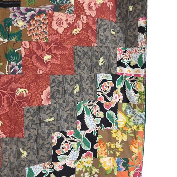 Handcrafted Country Farmhouse Cottage Patchwork‎ Quilt Throw Blanket Bed Scarf - Picture 4 of 8